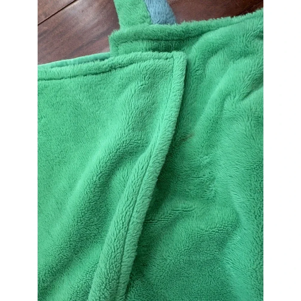 Pillowfort T Rex Dinosaur Blanket Plush Hooded Hand Pocket Green Warm Soft 40x50